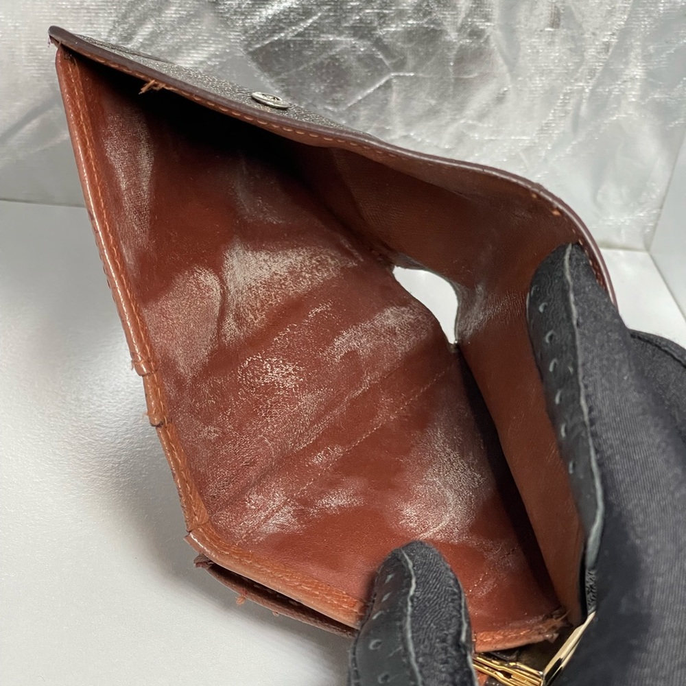 For Trade- Auth Vintage 1998 LOUIS VUITTON Viennois Kisslock Wallet Coin Pouch - Picture 8 of 16